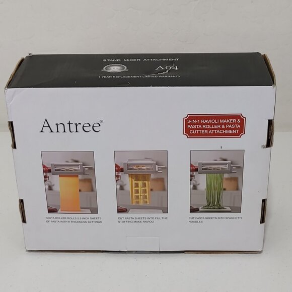 ANTREE 3-IN-1 Pasta Attachment & Ravioli Attachment for KitchenAid Stand Mixers - Picture 15 of 16